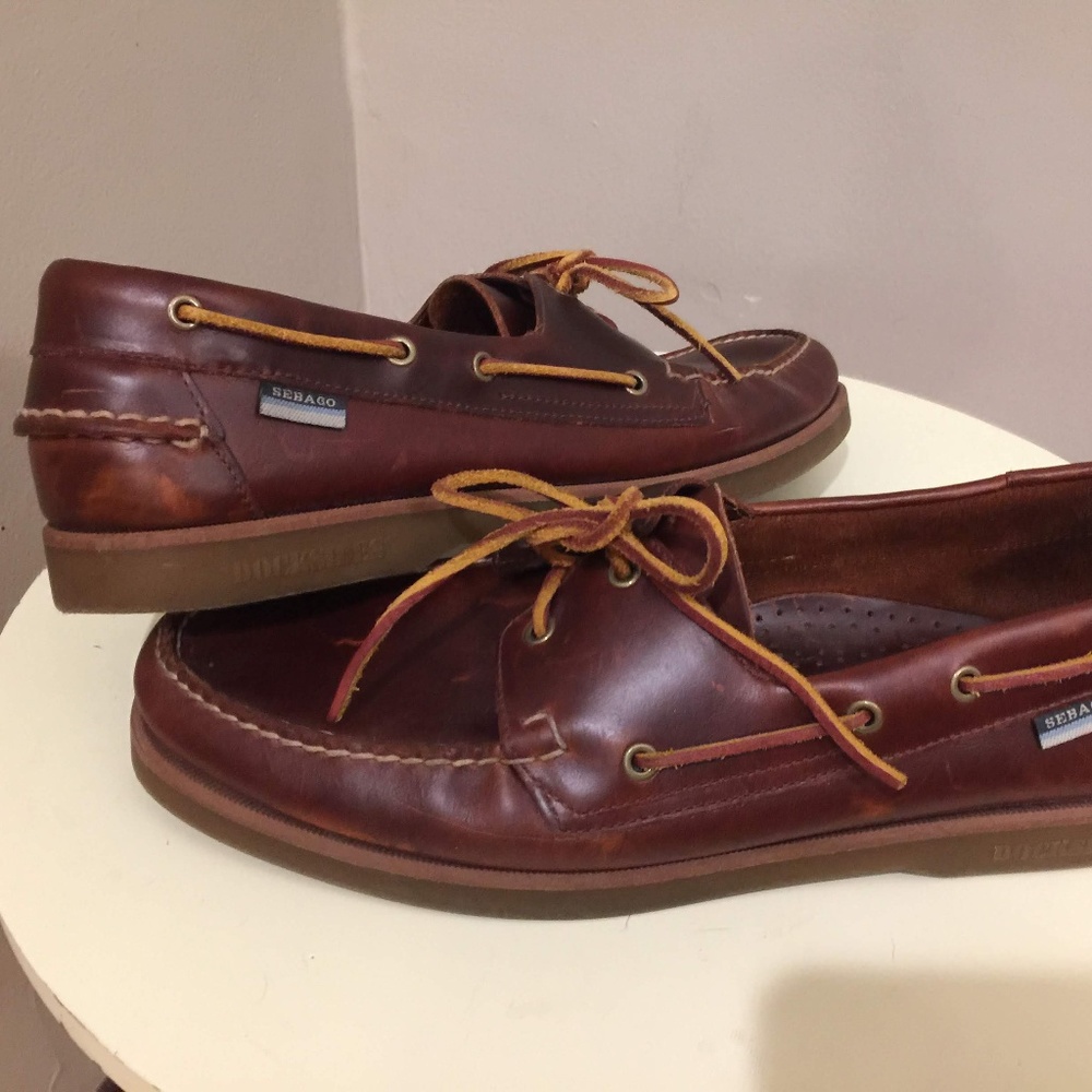 Sebago Docksiders Squardon Brown Men's Sz 14
